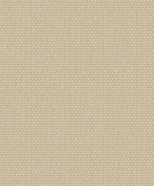 Capsule Geometric Metallic Gold & Parchment by Seabrook Wallpaper Mondrian Netherlands 56.5 3.15" 20.5" - Fabric Carolina -