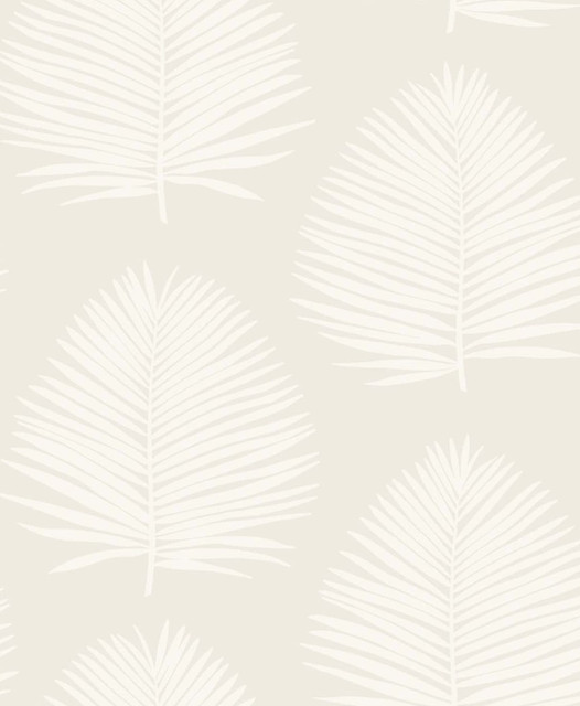 Island Palm Alabaster by Seabrook Wallpaper The Simple Life Netherlands 57.5 25.2" 20.9" - Fabric Carolina -