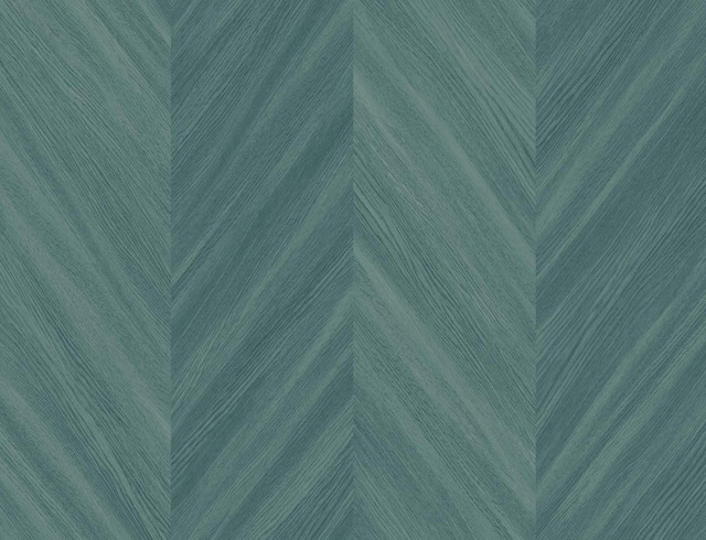 Chevron Wood Wintergreen by Seabrook Wallpaper Even More Textures United States 60.53 0" 27" - Fabric Carolina -