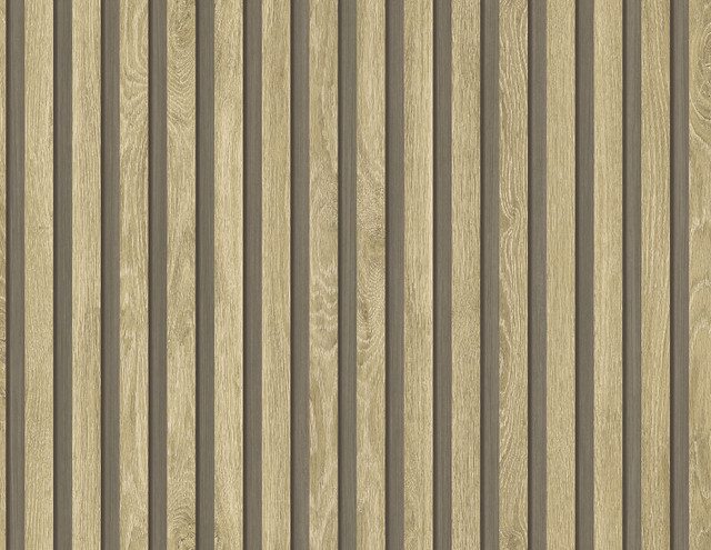 Jun Ash Brown by Seabrook Wallpaper Japandi Style United States 60.53 20.87" 27" - Fabric Carolina -