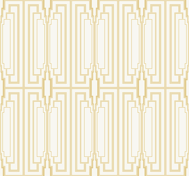 Manhattan Golden Gate by Seabrook Wallpaper Deco 2 United States 60.75 12.6" 27" - Fabric Carolina -