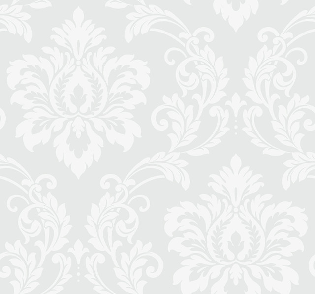 Deco Damask Frosty by Seabrook Wallpaper Deco 2 United States 60.75 25.2" 27" - Fabric Carolina -