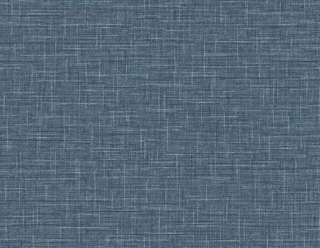 Grasmere Weave Faded Cobalt by Seabrook Wallpaper Tedlar Textures United States 60.75 0" 27" - Fabric Carolina -