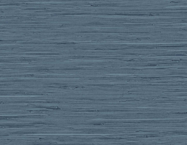 Marion Faux Arrowroot Midnight Denim by Seabrook Wallpaper Tedlar Textures United States 60.75 0" 27" - Fabric Carolina -