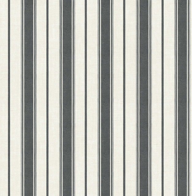 Eliott Linen Stripe Poppy Seed by Seabrook Wallpaper French Country United States 60.75 0" 27" - Fabric Carolina -
