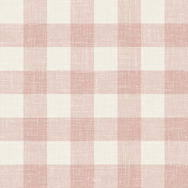 Bebe Gingham Rustic Rouge by Seabrook Wallpaper French Country United States 60.75 6.75" 27" - Fabric Carolina -
