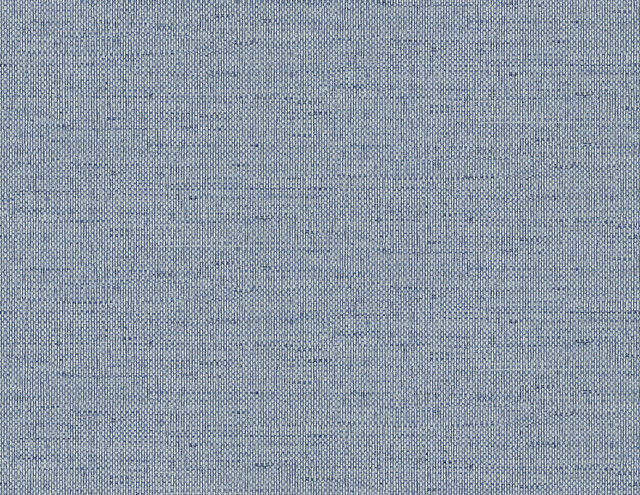 Kaya Faux Paperweave Coastal Blue by Seabrook Wallpaper Coastal Haven United States 60.75 0" 27" - Fabric Carolina -