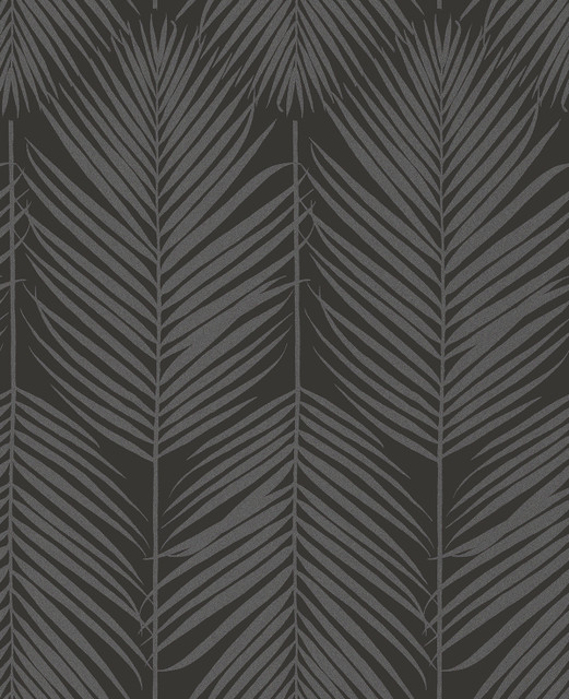 Persei Palm Midnight Galaxy by Seabrook Wallpaper Etten Beaded Netherlands 57.5 25.2" 20.9" - Fabric Carolina -