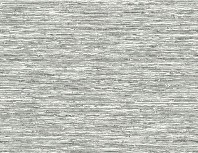 Isla Faux Jute Half Moon Grey by Seabrook Wallpaper Summer House United States 60.75 20.87" 27" - Fabric Carolina -