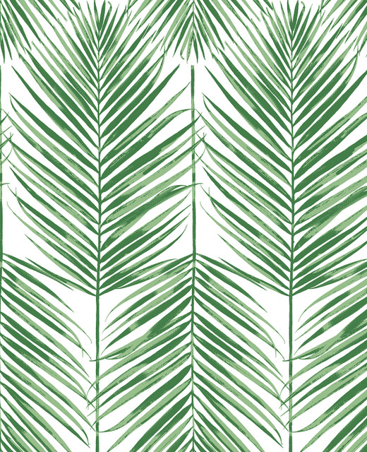 Paradise Palm Prepasted Greenery by Seabrook Wallpaper Prepasted Online United States 56.05 25.2" 20.5" - Fabric Carolina -