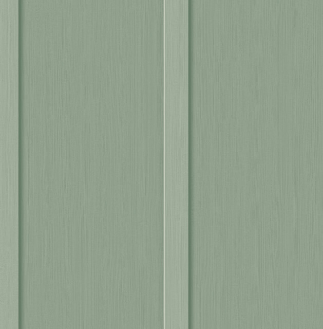 Faux Board and Batten Prepasted Sage Green by Seabrook Wallpaper Prepasted Online United States 56.05 0" 20.5" - Fabric Carolina -