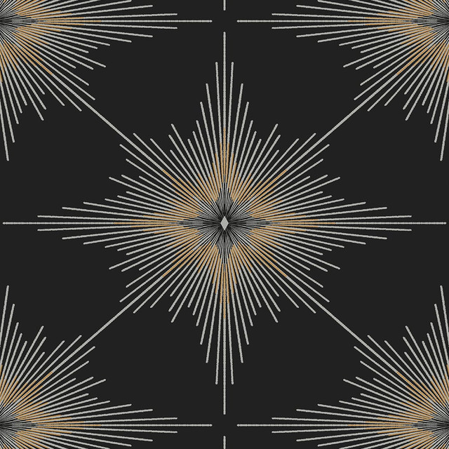 North Star Ebony by Seabrook Wallpaper Etten Studios Online Netherlands 57.5 18" 20.9" - Fabric Carolina -