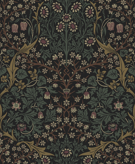 Victorian Floral Blacksmith & Cliffside by Seabrook Wallpaper Etten Studios Online Netherlands 57.5 25.2" 20.9" - Fabric Carolina -