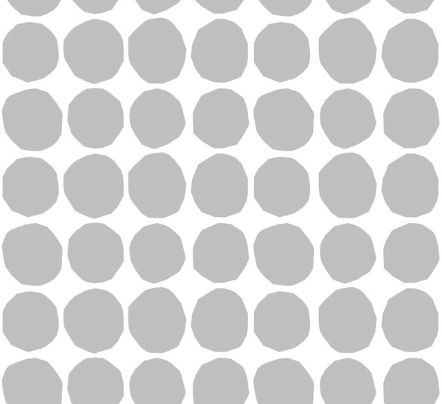 Pienet Kivet Gray and Eggshell by Seabrook Wallpaper Marimekko Vol. 5 Italy 75.5 8.4" 27.5" - Fabric Carolina -