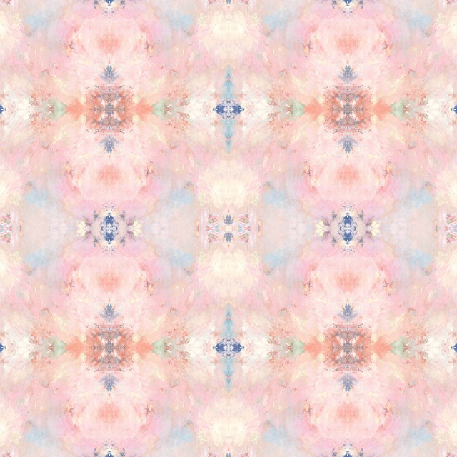 Kaleidoscope Pink by Seabrook Wallpaper West Boulevard Collection United States 60.75 13.5" 27" - Fabric Carolina -
