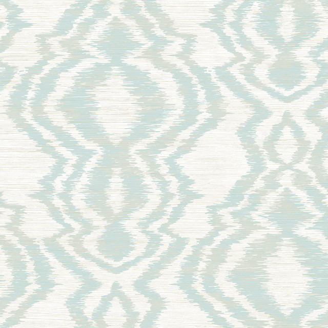Moirella Seaglass by Seabrook Wallpaper West Boulevard Collection United States 60.75 27" 27" - Fabric Carolina -