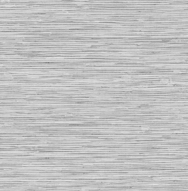 Grasscloth Moonstone Grey by Seabrook Wallpaper Stacy Garcia Peel and Stick United States 30.75 0" 20.5" - Fabric Carolina -
