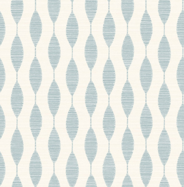 Ditto Blue Opal by Seabrook Wallpaper Stacy Garcia Peel and Stick United States 30.75 5.22" 20.5" - Fabric Carolina -