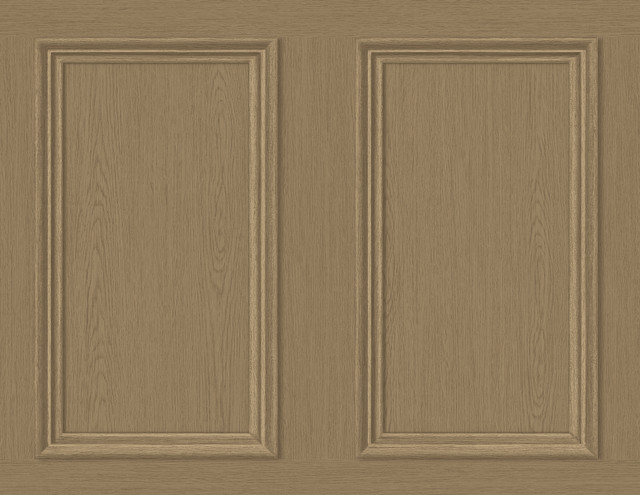 Faux Wood Panel Honey Brown by Seabrook Wallpaper Stacy Garcia Peel and Stick United States 40.5 20.87" 27" - Fabric Carolina -