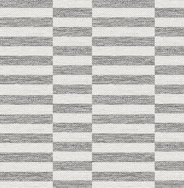 Faux Woven Stripe Iron Mist by Seabrook Wallpaper Stacy Garcia Peel and Stick United States 17.08 10.43" 20.5" - Fabric Carolina -