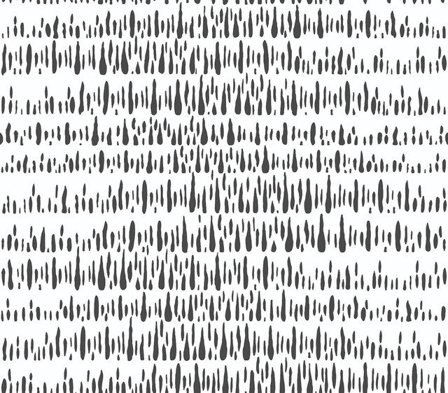 Brush Marks Black by Seabrook Wallpaper NextWall Peel & Stick United States 30.75 18.1" 20.5" - Fabric Carolina -