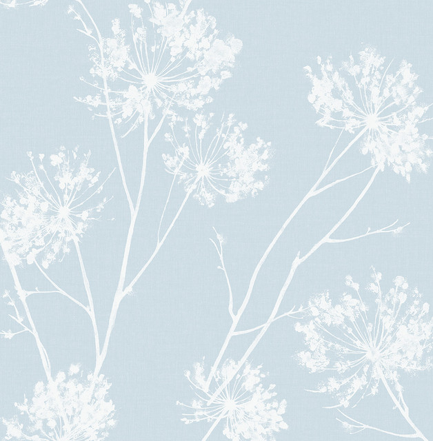 One O'Clocks Light Blue by Seabrook Wallpaper NextWall Peel & Stick United States 30.75 20.87" 20.5" - Fabric Carolina -