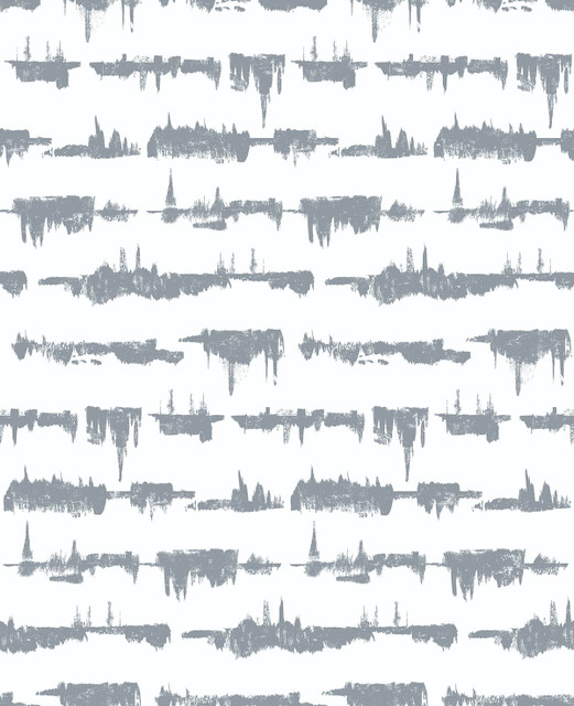 Lifeline Cove Gray by Seabrook Wallpaper NextWall Peel & Stick United States 30.75 25.2" 20.5" - Fabric Carolina -