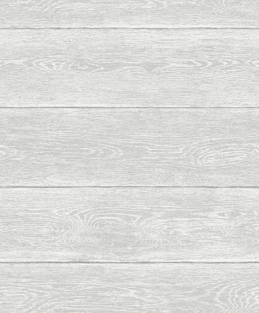 Woodgrain Harbor Grey by Seabrook Wallpaper NextWall Peel & Stick United States 30.75 25.2" 20.9" - Fabric Carolina -