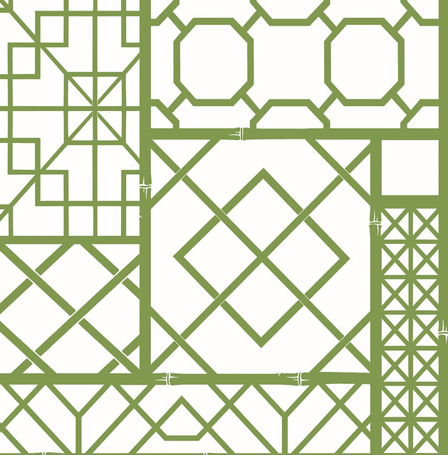 Garden Trellis Spring Green by Seabrook Wallpaper NextWall Peel & Stick United States 30.75 20.87" 20.5" - Fabric Carolina -