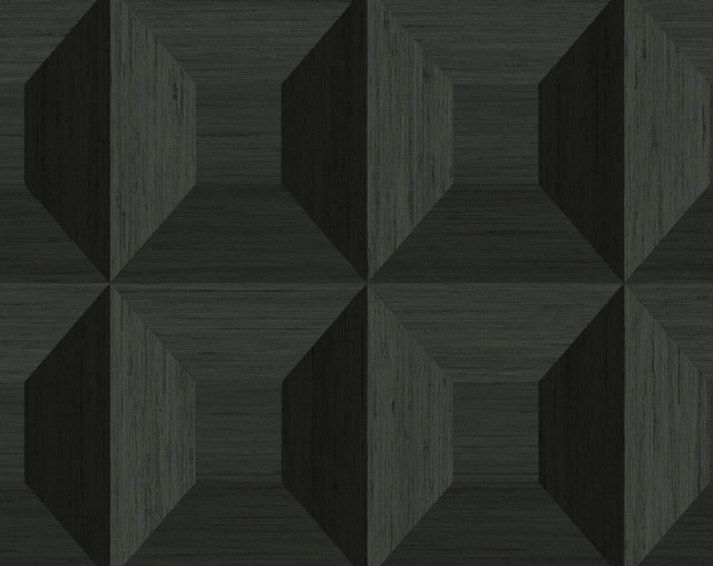 Quadrant Geo Blacksmith by Seabrook Wallpaper NextWall Peel & Stick United States 40.5 20.87" 27" - Fabric Carolina -