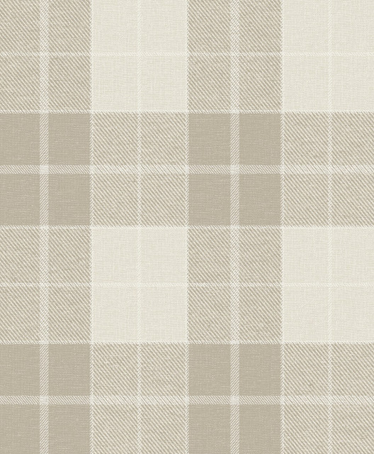 Altarinda Plaid Creme Brulee by Seabrook Wallpaper NextWall Peel & Stick Netherlands 31.35 12.6" 20.9" - Fabric Carolina -