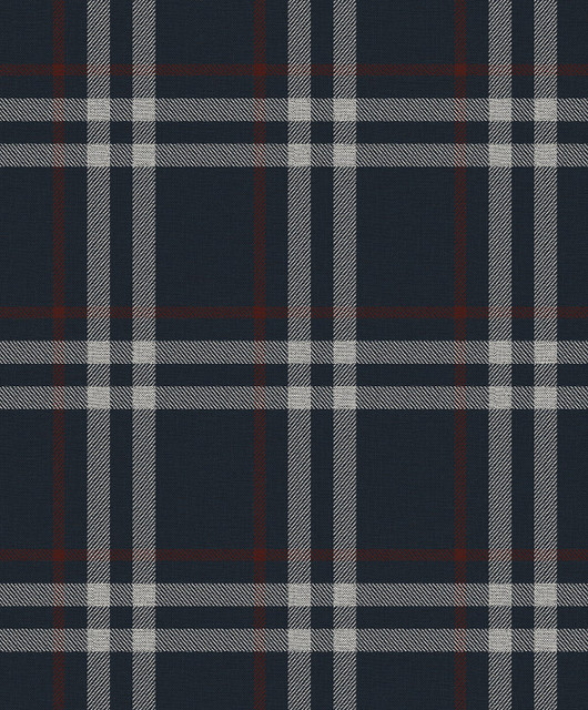 Calverlay Plaid Blue & Red by Seabrook Wallpaper NextWall Peel & Stick Netherlands 31.35 8.4" 20.9" - Fabric Carolina -