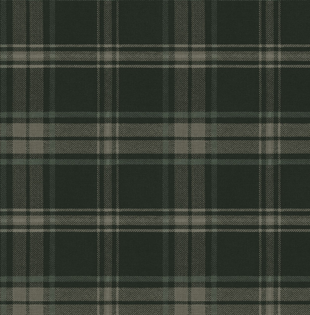 Sennehill Plaid Greenery by Seabrook Wallpaper NextWall Peel & Stick United States 30.75 10.43" 20.5" - Fabric Carolina -