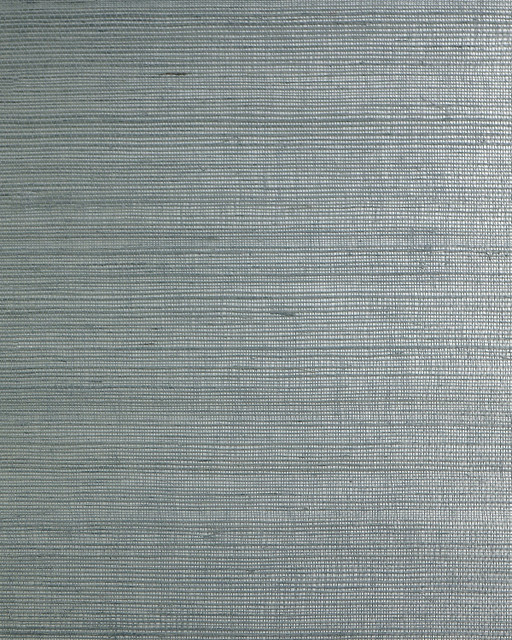 Sisal on Metallic Aquamarine by Seabrook Wallpaper Lillian August Natural Textured Wallcoverings 2 China 72 0" 36" - Fabric Carolina -