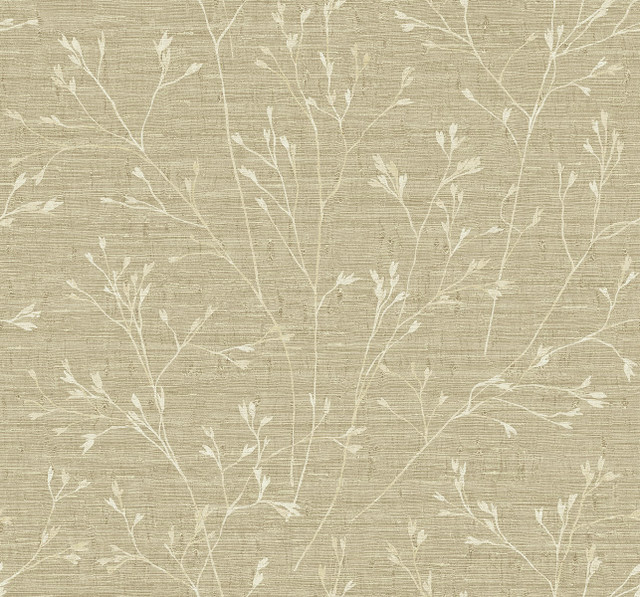 Withington Branch Sugar by Seabrook Wallpaper Fibers and Threads United States 60.75 25.2" 27" - Fabric Carolina -