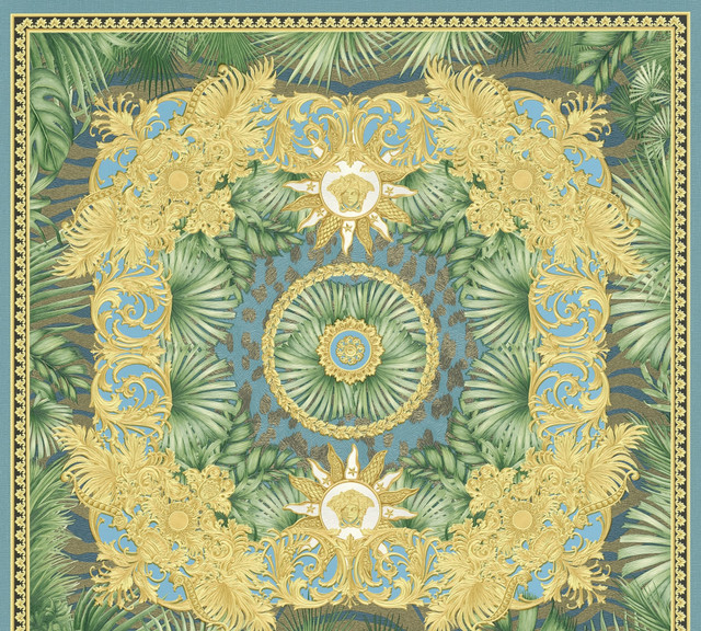 Mirage Brilliance by Seabrook Wallpaper Versace Volume 5 Germany 75.3 27.5" 27.5" - Fabric Carolina -