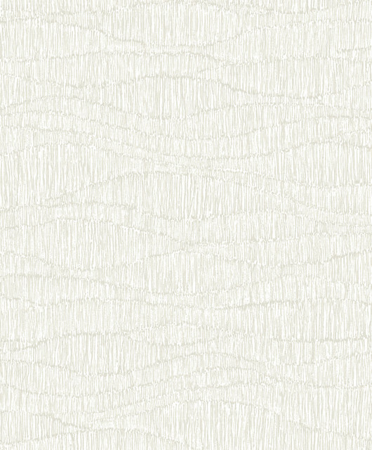 Tatiana Waves Chalk by Seabrook Wallpaper Neutral Elements Netherlands 57.5 25.2" 20.9" - Fabric Carolina -