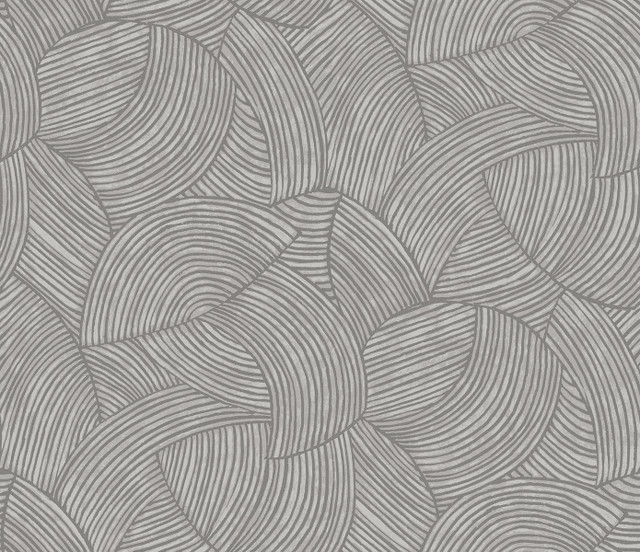 Stellara Silver with Glass Beads by Seabrook Wallpaper Neutral Elements Netherlands 57.5 18" 20.9" - Fabric Carolina -