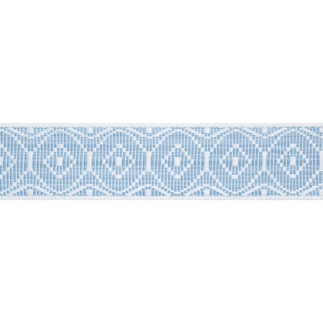 Knox Tape Aqua E12450 by Thibaut Trim Thibaut Trim Knox Tape Aqua E12450Trim TAPES & TRIMS VOL. 6 100% Recycled Polyester (UV) UNITED KINGDOM </p><p>Repeat: H: , V: 1.5 2 - Fabric Carolina -