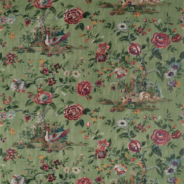 Forest Lodge Green F910542 by Thibaut Fabric Thibaut Fabric Forest Lodge Green F910542Fabric BOXWOOD FABRIC BOOK 60% Linen, 30% Cotton, 10% Nylon UNITED KINGDOM </p><p>Repeat: H: 53.5, V: 28 53.5 - Fabric Carolina -
