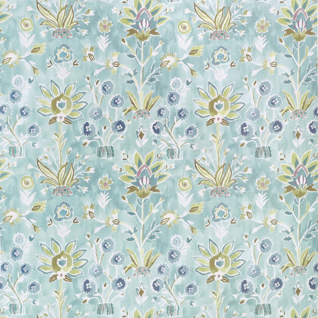 Lilia Print Mineral F711117 by Thibaut Fabric Thibaut Fabric Lilia Print Mineral F711117Fabric ACADIA 100% Recycled Polyester (UV) ITALY </p><p>Repeat: H: 26.5, V: 26.5 53.5 - Fabric Carolina -