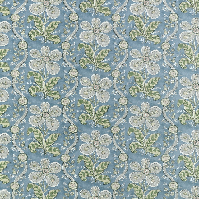 St. Gilles Mineral and Green by Anna French Fabric Anna French Fabric St. Gilles Mineral and GreenFabric CLERMONT FABRIC BOOK 100% Linen UNITED KINGDOM </p><p>Repeat: H: 27, V: 15 54  - Fabric Carolina -
