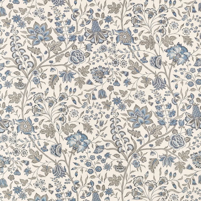 Francois Spa Blue by Anna French Fabric Anna French Fabric Francois Spa BlueFabric CLERMONT FABRIC BOOK 60% Linen, 30% Cotton, 10% Nylon UNITED KINGDOM </p><p>Repeat: H: 54, V: 45.5 54  - Fabric Carolina -