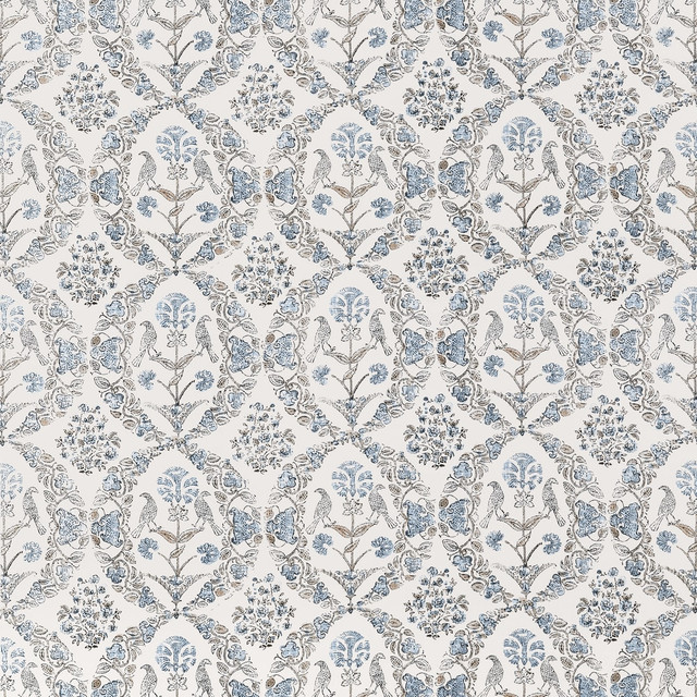 Paloma Spa Blue by Anna French Fabric Anna French Fabric Paloma Spa BlueFabric CLERMONT FABRIC BOOK 100% Linen UNITED STATES </p><p>Repeat: H: 26.5, V: 26 54  - Fabric Carolina -