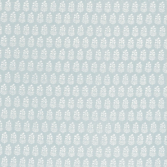 Chloe Spa Blue by Anna French Fabric Anna French Fabric Chloe Spa BlueFabric CLERMONT FABRIC BOOK 100% Linen INDIA </p><p>Repeat: H: 4.5, V: 5.87 54  - Fabric Carolina -
