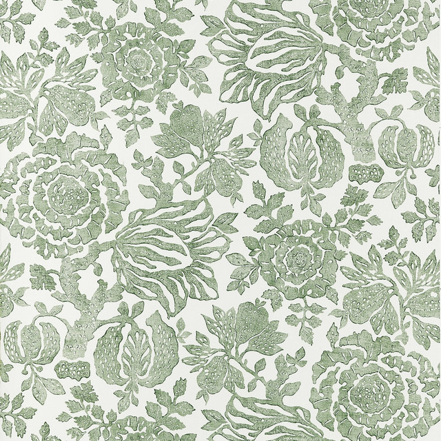 Sigourney Green by Anna French Wallpaper Anna French Wallpaper Sigourney GreenWallpaper CLERMONT Non Woven UNITED STATES </p><p>Repeat: H: , V: 24 27  - Fabric Carolina -