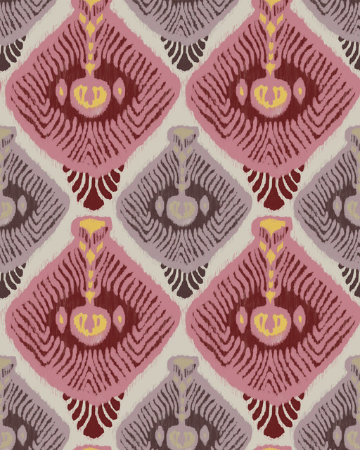 TOROCKO Cream Wallpaper (WP20922) by Mind The Gap | WP20922 | TRANSYLVANIAN RHAPSODY | 1 roll x 52 x 900 cm / 20.47 x 354.33 in | 0.52m / 20.5in | 9m / 354in | 4.68sqm / 50sq ft | L66cm / L25.9in | Pink, Red, Purple, Gray | Non-woven Textured | Paste the wall | 1 roll in a box | Fabric Carolina | https://www.fabriccarolina.com/