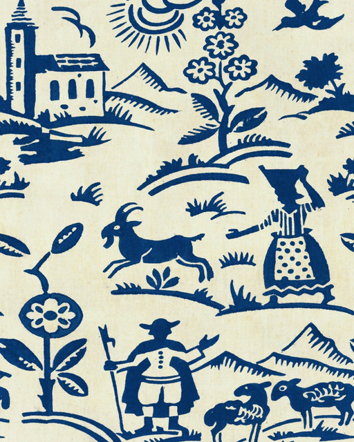 BRIXEN Blue Wallpaper (WP30139) by Mind The Gap | WP30139 | TYROL APRES-SKI | 1 roll x 52x1000 cm / 20.5x393.7 in | 0.52m / 20.5in | 10m / 393.7in | 5.20sqm / 55.9sq ft | 70cm / 27.5in | Blue, Beige | Non-woven Satin | Paste the wall | 1-roll in a box | Fabric Carolina | https://www.fabriccarolina.com/