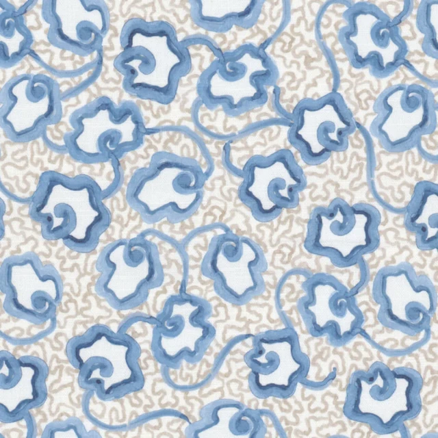 7903 Waterlily 1 Lake by Aoc Fabric