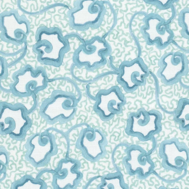 7903 Waterlily 2 Seaglass by Aoc Fabric